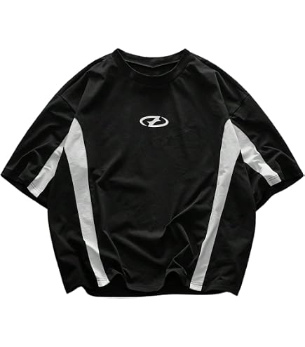 Raglan Short Sleeve T Shirts Vintage Oversized Patchwork Tees